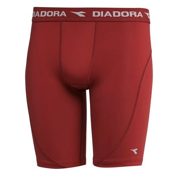 Diadora Junior Compression Shorts - Maroon