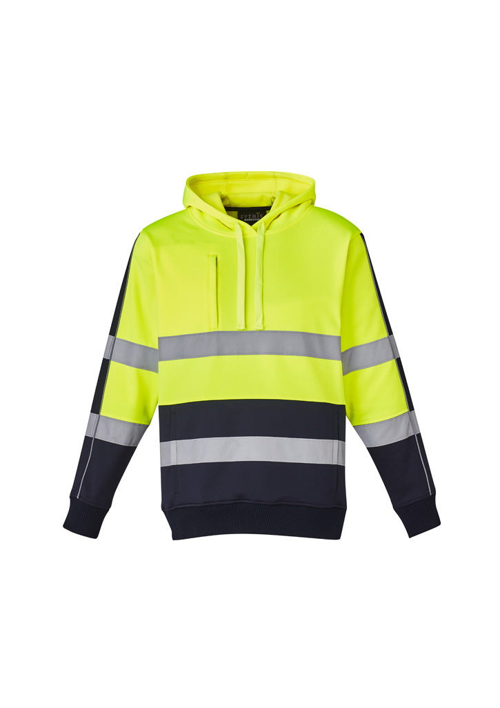 Copy of UNISEX HI VIS STRETCH TAPED HOODIE (YELLOW)