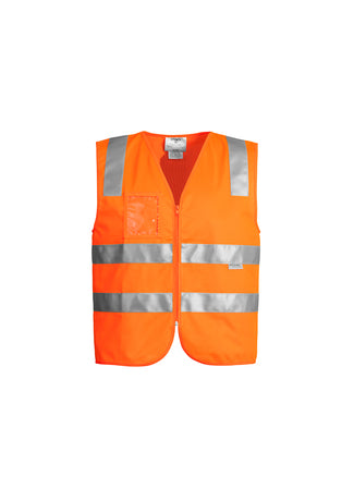 UNISEX HI VIS FULL ZIP VEST (ORANGE)