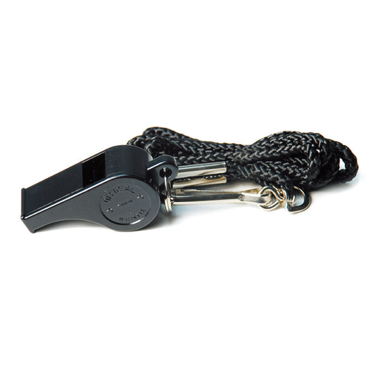 CIGNO PLASTIC WHISTLE W/ LANYARD