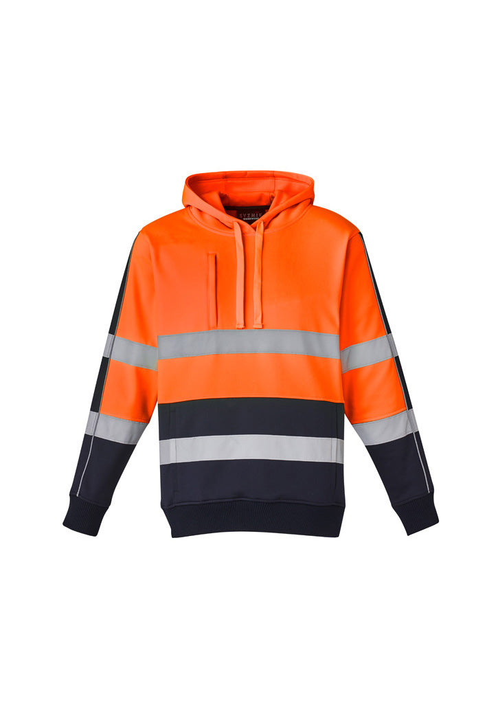 UNISEX HI VIS STRETCH TAPED HOODIE (ORANGE)
